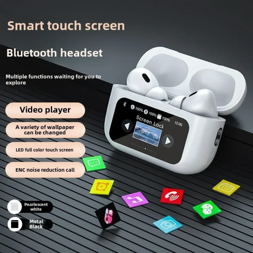 Wireless Bluetooth Earphones with Touch Screen | Cash on Delivery