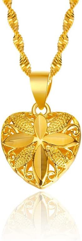 Gold Heart Necklace for Women | Free Delivery | 3 to 4 days delivery time