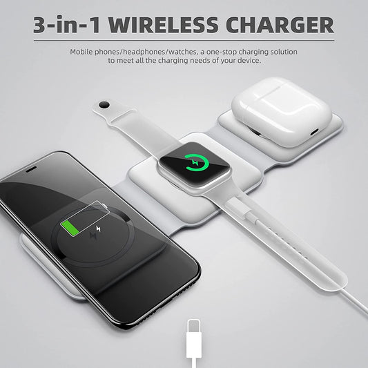 3 In 1 Wireless Charging Pad | Free Delivery | Cash on Delivery  | Limited stock