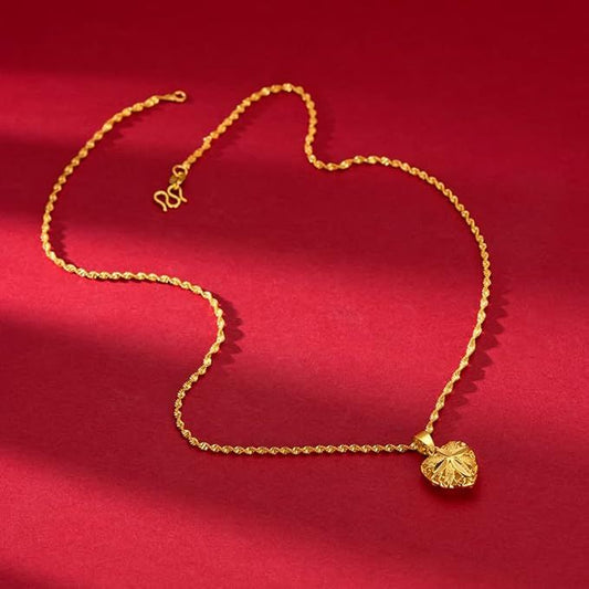Gold Heart Necklace for Women | Free Delivery | 3 to 4 days delivery time